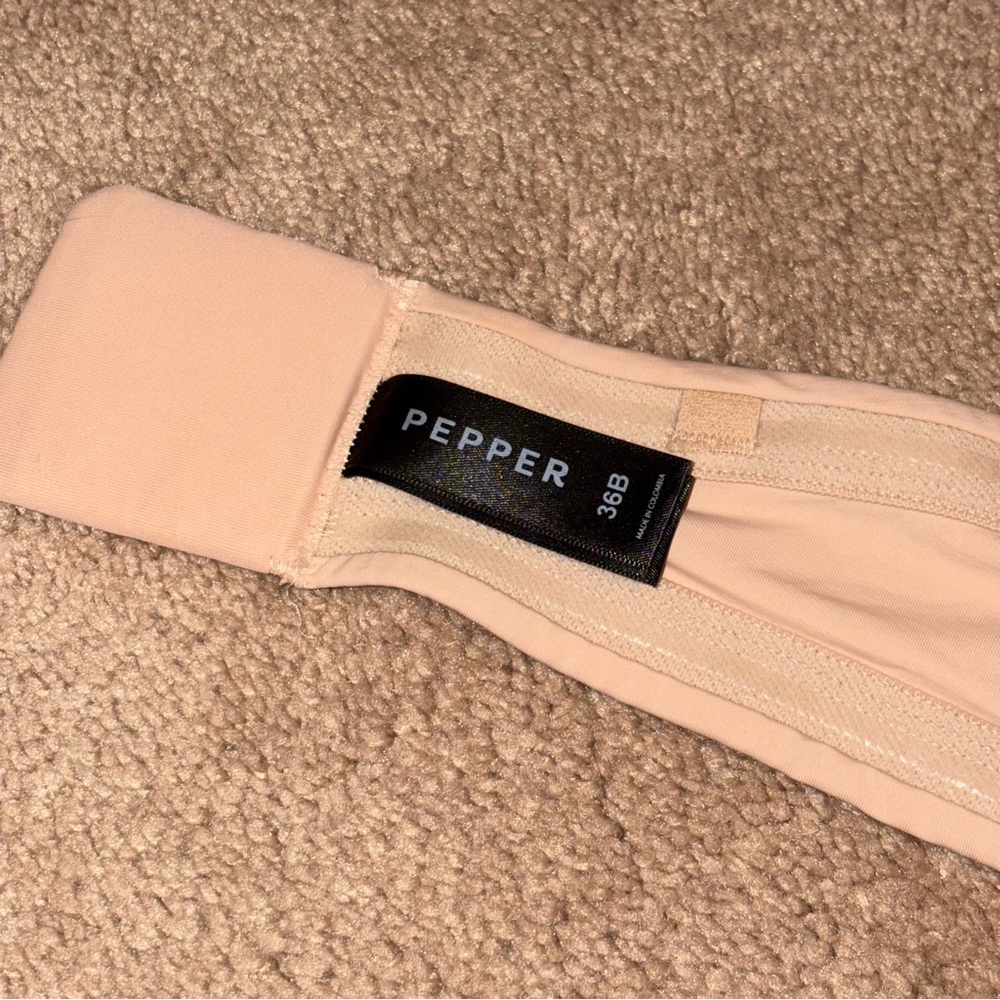 Pepper brand Strapless Bra — Boost Lift Up / Multiway —  36B — COLOR: Buff - Picture 9 of 16